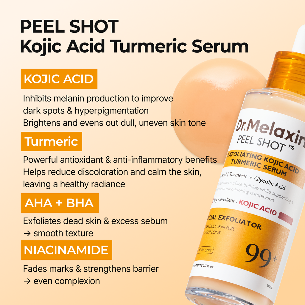 Peel Shot Glow Rice Ampoule Duo & Kojic Acid Duo